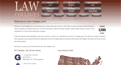 Desktop Screenshot of law-colleges.com