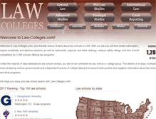 Tablet Screenshot of law-colleges.com